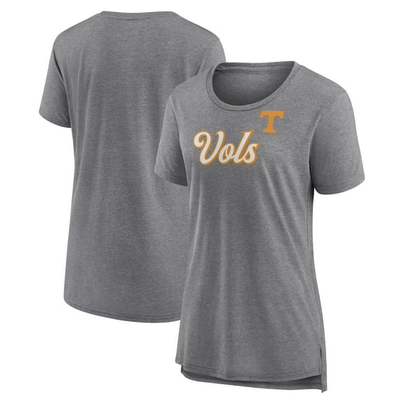 Women's Gray Tennessee Volunteers Past Script Tri-Blend T-Shirt