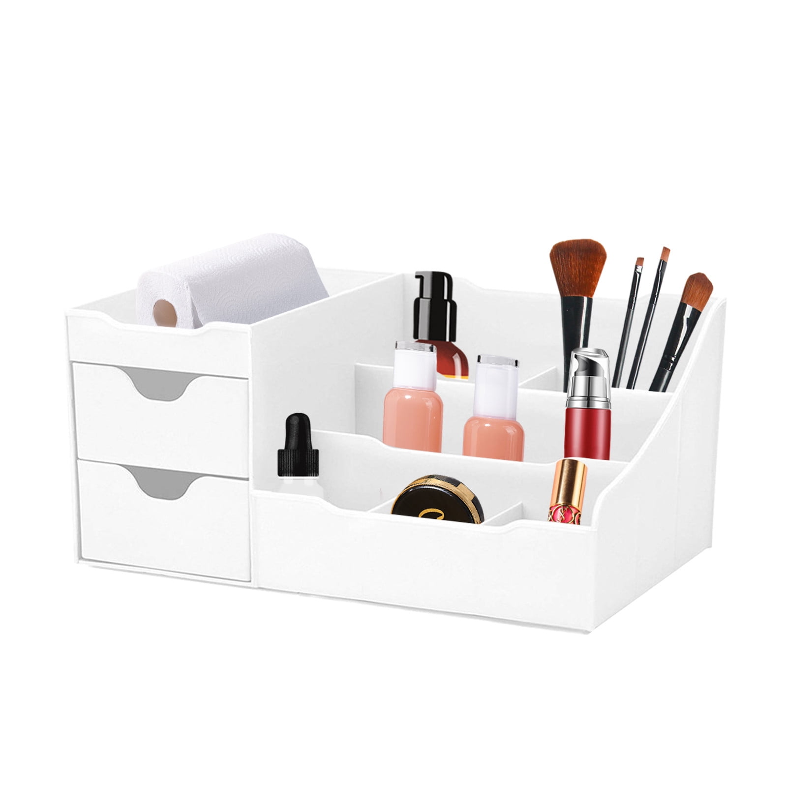 organization and storage Storage bog with Uncluttered Designs Drawers Organizer Makeup White Housekeeping & -