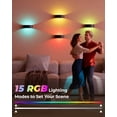 thumbnail image 4 of Luz de Pared con Sensor de Movimiento FULNIX 5000mAh RGB Inalámbrica, 4 of 9