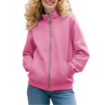 thumbnail image 4 of Holzkary Zip Up Cardigan Sweatshirts for Women Sweatshirts with Pocket Long Sleeve Cute Hoodie Clothes Graphic Printed Pullover Top Comfy Fall Winter Outfits Clothes 2025 Fashion Pink L, 4 of 9