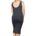thumbnail image 3 of Women's Solid Basic Soft Tank Sleeveless Round Neck Bodycon Slim Plus Size Midi Dress, 3 of 4