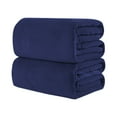 thumbnail image 3 of 1X Blanket Air Conditioning Pure Color Blanket Flannel Gift Blanket Plain Color Blanket, 3 of 3