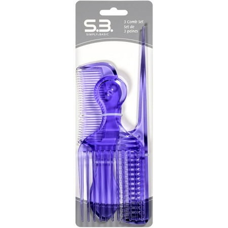S.B. Simply Basic 3-Piece Comb Set