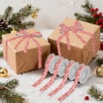thumbnail image 7 of 5 Rolls Christmas Ribbon 1.5 inch Wide Decorative Ribbon for Gift Wrapping and Holiday Decorations Red Leaf Pattern, 7 of 7