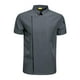thumbnail image 5 of Chaqueta de chef de manga corta, transpirable, uniforme de verano para cocina Gris XXL, 5 of 7