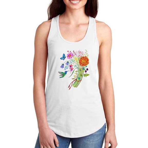 Artshine Bunch Of Love. Racerback Tank Women -Girija Kulkarni Designs, Female Large