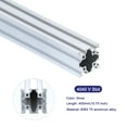 thumbnail image 3 of Unique Bargains 1 Pcs 4040 V Slot Aluminum Extrusion 400mm(15.75 Inch) Silver European Standard Anodized Linear Rail, 3 of 6