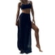 thumbnail image 1 of Txlixc, pantalones de playa para mujer, doble cara, corte alto, copo de nieve, bola de piel, adornado, cintura alta, pantalones para cubrir abdominales Txlixc  Estilo de ocio, 1 of 5