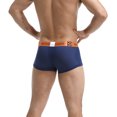 thumbnail image 4 of Nebesheii Men's Sexy Boxer Briefs Open Front Underwear,Mesh Breathable Fun Underpants(Navy,M, 4 of 4
