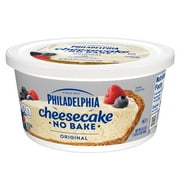 Philadelphia No Bake Cheesecake Filling, 1 Tub, for Quick and Easy Desserts, Original, No Artificial Preservatives, Flavors or Dyes, 24.3 oz
