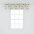 thumbnail image 2 of Ambesonne Motorcycle Valance Pack of 2, Pastel Sketch Art, 54"X12", Multicolor, 2 of 4