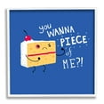 thumbnail image 4 of Stupell Industries Wanna Piece Of Me Punk Cake Slice Dessert Typography Framed Wall Art, 24 x 24, Design by Michael Buxton, 4 of 5