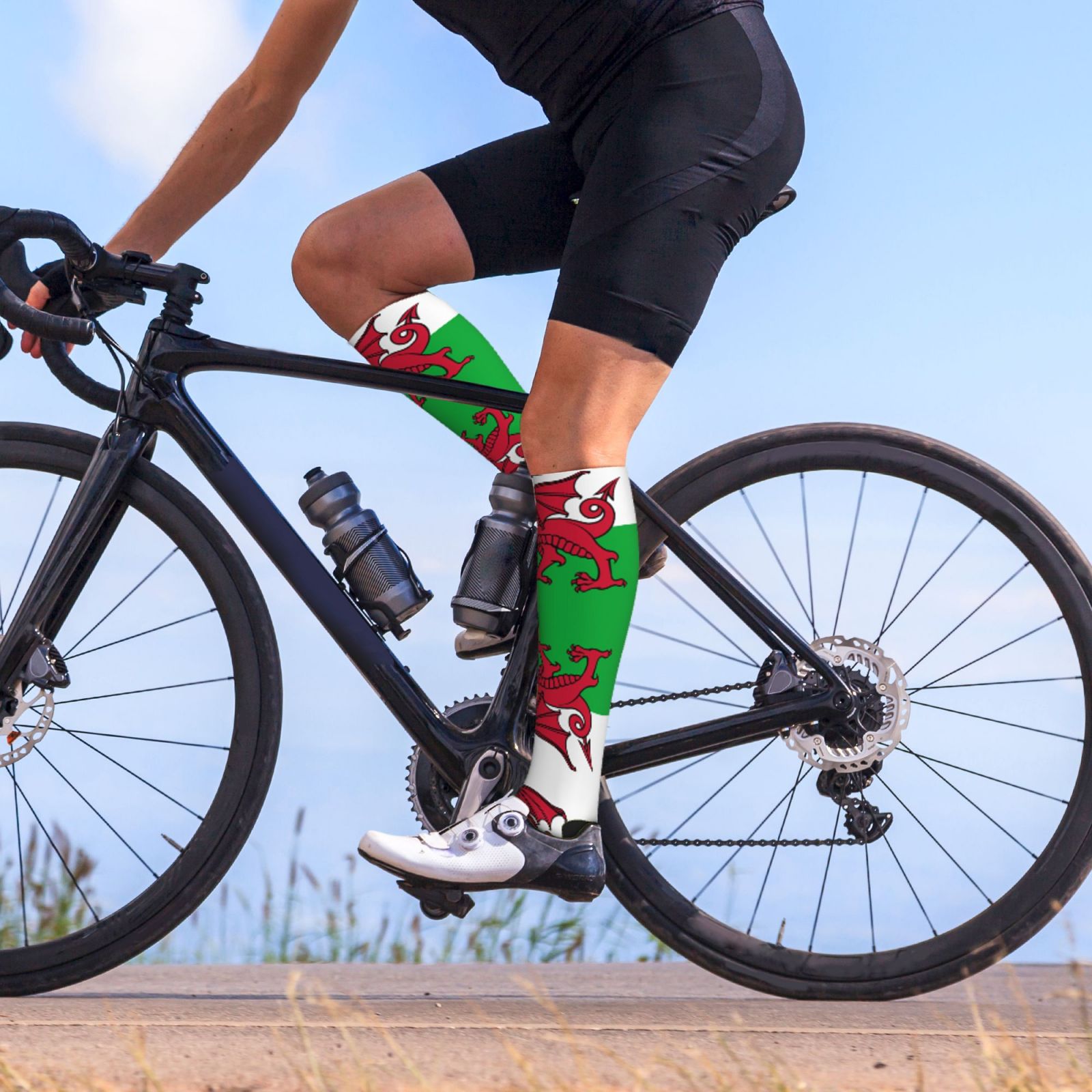 Cycling Apparel Best Road Bike Socks Welsh Flag Compression