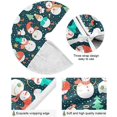 thumbnail image 2 of FMSHPON Snowflake Santa Xmas Tree Xmas Christmas Tree Skirt Stand Mat for Holiday Party Decoration Indoor Outdoor 48 inches, 2 of 6