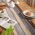 thumbnail image 2 of Camino de mesa gris moderno de 33 x 183 cm, lavable en primavera, moderno, verano, cocina, mesa de comedor, decoración interior, exterior, fiesta, sala de estar, camino de mesa, estilo campestre, 2 of 7