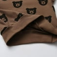 thumbnail image 4 of Newborn Infant Baby boy Clothes Long Sleeve Bear Style Hooded Tops Long Pants Outfits Set Brown 3-6 Months, 4 of 6