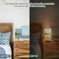 thumbnail image 5 of Beautiful Landscape River Mountain Bedside Table Lamp LED Warm Lights with USB Charging Port Retro Cylinder Desk Lamps for Bedroom Living Room Office Coffee Bar Decoration, 5 of 7