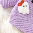thumbnail image 5 of Coerni Toddler Baby Boys Girls Halloween Knitted Sweater Pumpkin Warm Pullover Sweatshirt Knitwear Fall Winter Clothes, 5 of 6