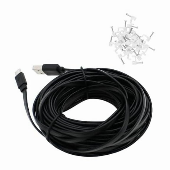 ZLC USB C Extension Cable 25 FT for Outdoor Camera, Waterproof Charger Cord