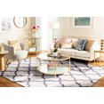 thumbnail image 4 of SAFAVIEH Cambridge Kevin Geometric Wool Area Rug, Ivory/Beige, 3' x 5', 4 of 13