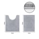 thumbnail image 3 of Juego de Alfombrillas de Baño SHACOS en Forma de U 40x60 cm y 50x60 cm Gris, 3 of 8