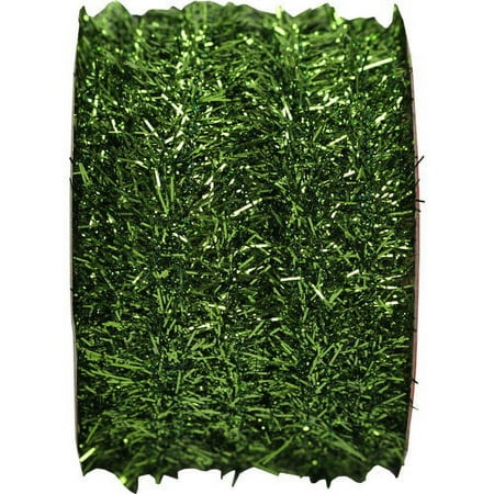 Holiday Time Tinsel, Green, 9'