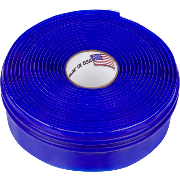 Silicone Rubber Grip Wrap for Tool Handles, Fitness and Sports Equipment - Blue 1.7mm x 120in