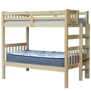 Tampa Twin over Twin Bunk Bed End Ladder Natural