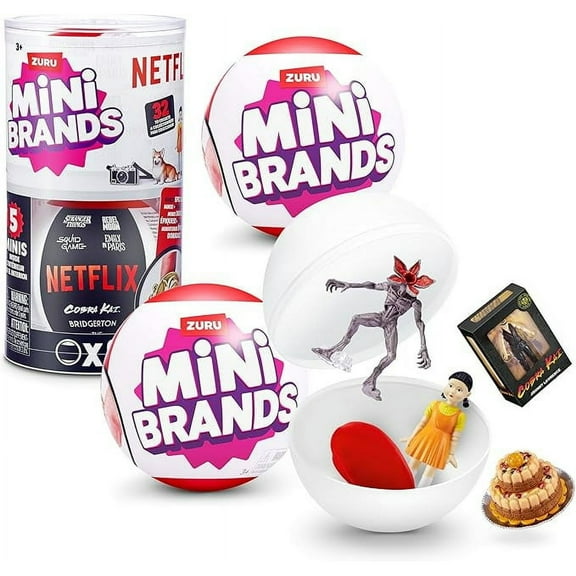 Mini Brands Netflix Capsule 2 Pack by ZURU, Surprise Toy with Collectible Minis, Blind Packaging, Iconic Show Themed Minis