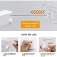 thumbnail image 3 of Dww-blanc Corde Linge Rtractable Pour Intrieur Et Extrieur - Robuste, 2 Fils Linge De 4,2 M En Acier Inoxydable, Fixation Murale - Blanc, 3 of 5