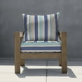 thumbnail image 2 of Stripe Blue & Beige Deep Seating Cushion Set, 2 of 8
