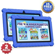 (2 pack) Contixo 7" Kids Tablet, 2025 Model, STEM Learning, Educational Tablet for Ages 3-12, Contixo Academy, Android, WiFi - Dark Blue