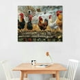 thumbnail image 2 of Nawypu Farmhouse Rooster Canvas Wall Art Chicken Wall Decor God Says You Are Pictures Painting Print Framed Rustic Artwork for Bathroom Kitchen Living Room, 2 of 6