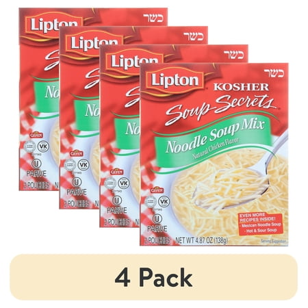 (4 pack) Lipton Noodle Soup with Chicken Flavor 4.09oz