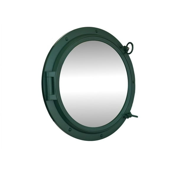 Seaworn Green Decorative Ship Porthole Mirror 24"