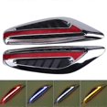 thumbnail image 2 of Pair(2pieces) Universal Blade Steering Light Fender Side Marker Light Car LED Turn Signal Lamps Yellow Red Blue White, 2 of 2