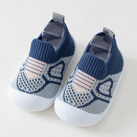 

Cotton Sock Shoes Non- Breathable Slippers Sock Shoes Boys Girls Walking Socks Shoes for Toddler Girls Boys 6-12 Months