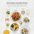 thumbnail image 4 of CUCKOO Micom Rice Cooker 6-Cup Uncooked / 12-Cup Cooked with Nonstick Inner Pot, Versatile Rice Maker with 9 Menu Options, Fuzzy Logic Technology, Auto Clean, Quick Rice Mode, Gray (CR-0675FG), 4 of 7