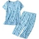 T-shirts de Nuit Mignons pour Femmes avec Pantalons de Capri Pyjama Ensembles – image 1 sur 3