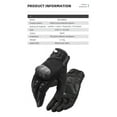 thumbnail image 5 of Men's Motorcycle Gloves, 3D Palme, Anti-fall Protect Finger Joints,Two-finger Touch Screen for Motorbike Racing Cycling Motocross Mountain Gloves M-XXL, 5 of 5
