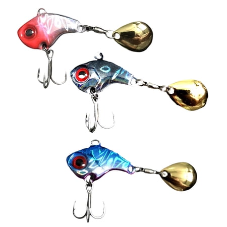 3Pcs Fishing Spoons Lures Sequins Baits Casting Fishing Lures Baits Fishing Lures Spinner Baits Metal Spoon Fish Lures