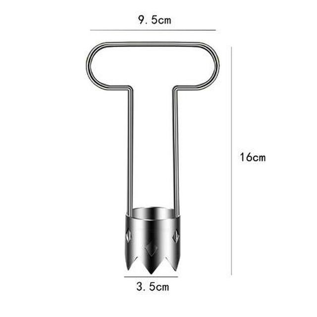 Multifunction Pepper Corer & Seed Remover, Stainless Steel Vegetable Coring Tool, Compact Design for Easy Cleaning, Ideal for Home Cooks, Two Core Removers