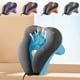 thumbnail image 1 of Almohada de cuello de viaje para adultos - espuma viscoelástica, correa ajustable, morado/azul/gris/rosa/naranja - uso en oficina, avión y coche, 1 of 6