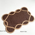 thumbnail image 2 of Fareti Paper Woven Placemat with Vintage Design, 45x30cm Heat Insulation Table Mat for Dining Table, 2 of 4