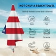 thumbnail image 4 of GZHJMY Beach Towel for Women Girls, American Flag Bath Towel, Oversized Lightweight Sport Towel, 31x51 Inch, 4 of 7