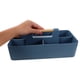 thumbnail image 5 of Caja de almacenamiento multiusos de escritorio con asa, contenedor dividido para dulces, refrigerios, maquillaje y artículos diversos, organizador de gran capacidad para el hogar y la oficina, 5 of 7