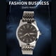 thumbnail image 3 of Reloj de Negocios de Vestir de Moda Luminoso de Lujo Casual Impermeable de Cuarzo para Hombre con Correa de Reloj de aleación Fecha del Día Pantalla de Calendario Doble ANGGREK  Otros, 3 of 8