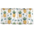 thumbnail image 7 of Yayeee Kitchen Curtains Tier Set of 2 Light Filtering 57"x24" Over Sink Window Panels, Pineapple, 7 of 7