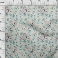 thumbnail image 2 of oneOone Cotton Poplin Off White Fabric Florals Sewing Fabric By The Yard Printed Diy Clothing Sewing Supplies 56 Inch Wide, 2 of 4