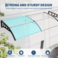 thumbnail image 5 of Senfot 40x80 Inch Exterior Window Awning Canopy UV Rain Snow Sunlight Protection Transparent, 5 of 7